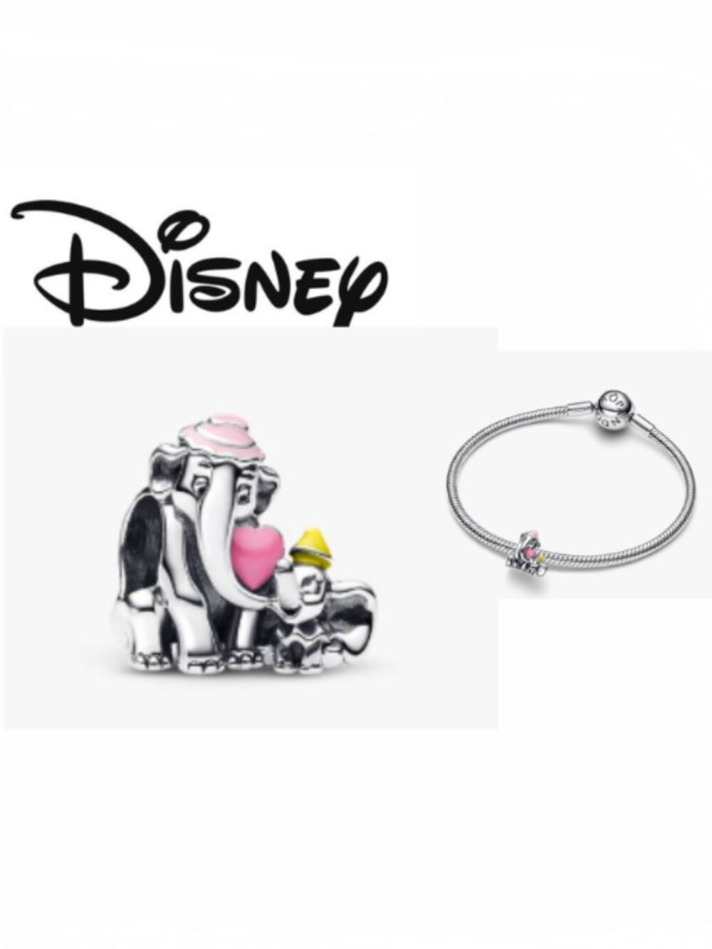 New Disney Dumbo Elephant Charm for Pandora Bracelet or Chain